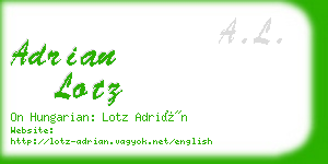 adrian lotz business card